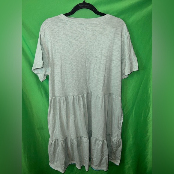 Gap Green Ruffle Mini Dress size Large - Picture 2 of 5
